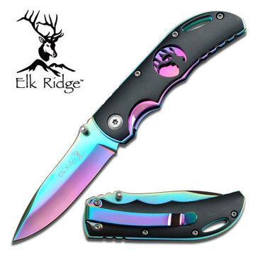 Elk Ridge Rainbow Folding Knife | ER134RB