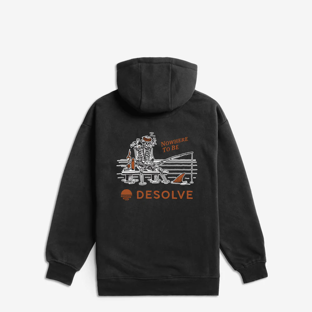Desolve Mens Nowhere To Be Hoodie Black