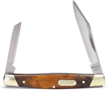Buck Duece Woodgrain Small 2 Bladed Folding Knife