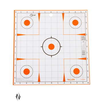 ALLEN EZ AIM PAPER 12"x12" SIGHT IN GRID TARGET 12PK