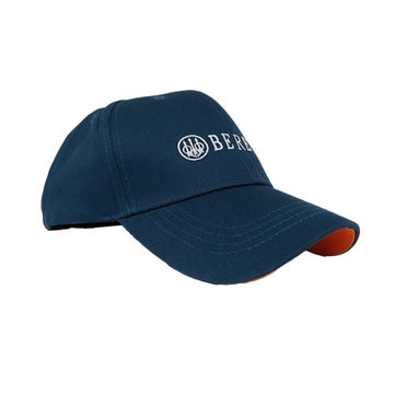 Beretta Baseball Cap Blue & Orange Cotton Twill