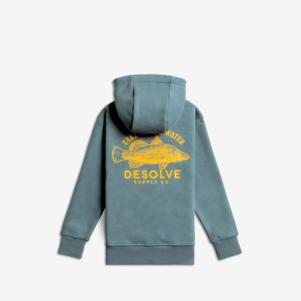 Desolve Kids Barramundi Hoodie Spruce