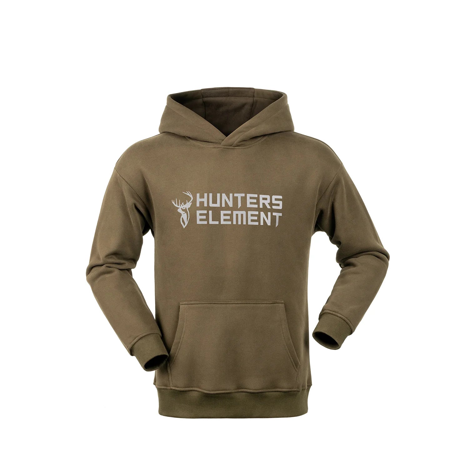 Hunters Element Mens Block Hoodie Khaki - Main Image