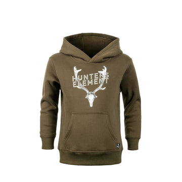Hunters Element fallow skull Hoodie Khaki Kids