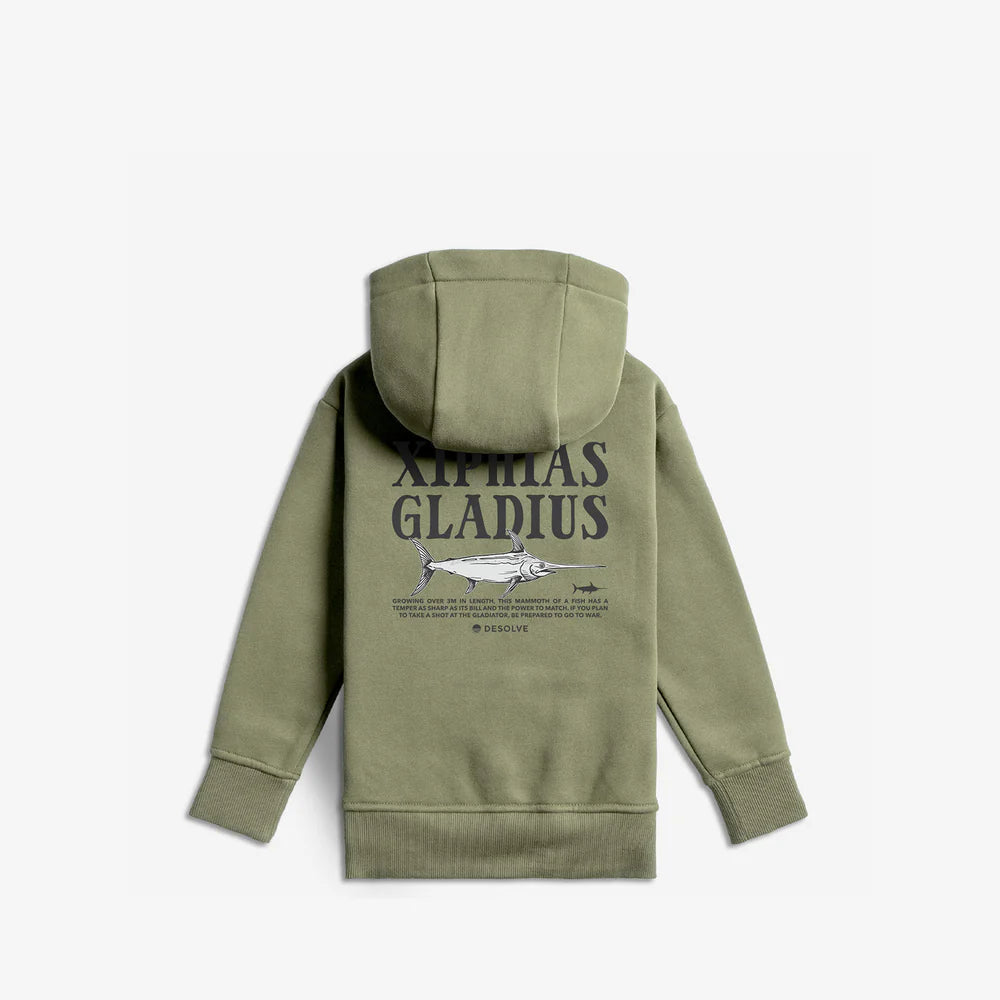 Desolve Kids Gladius Hoodie  Sage