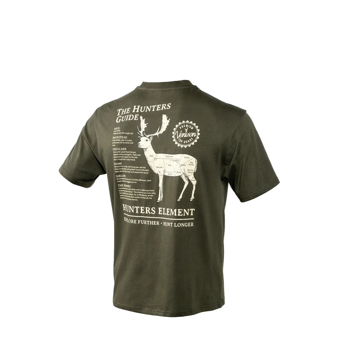 Hunters Element Mens Hunters Guide Tee Forest Green