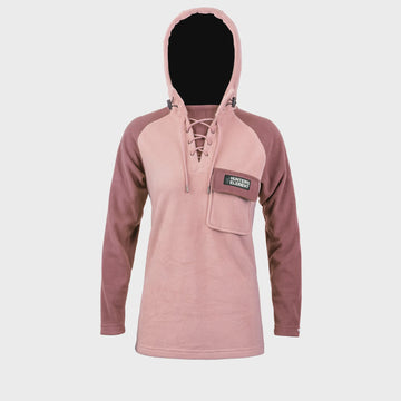 Hunters Element Womens Whakarapu Long Sleeve Hoodie Mauve/Wild Pum
