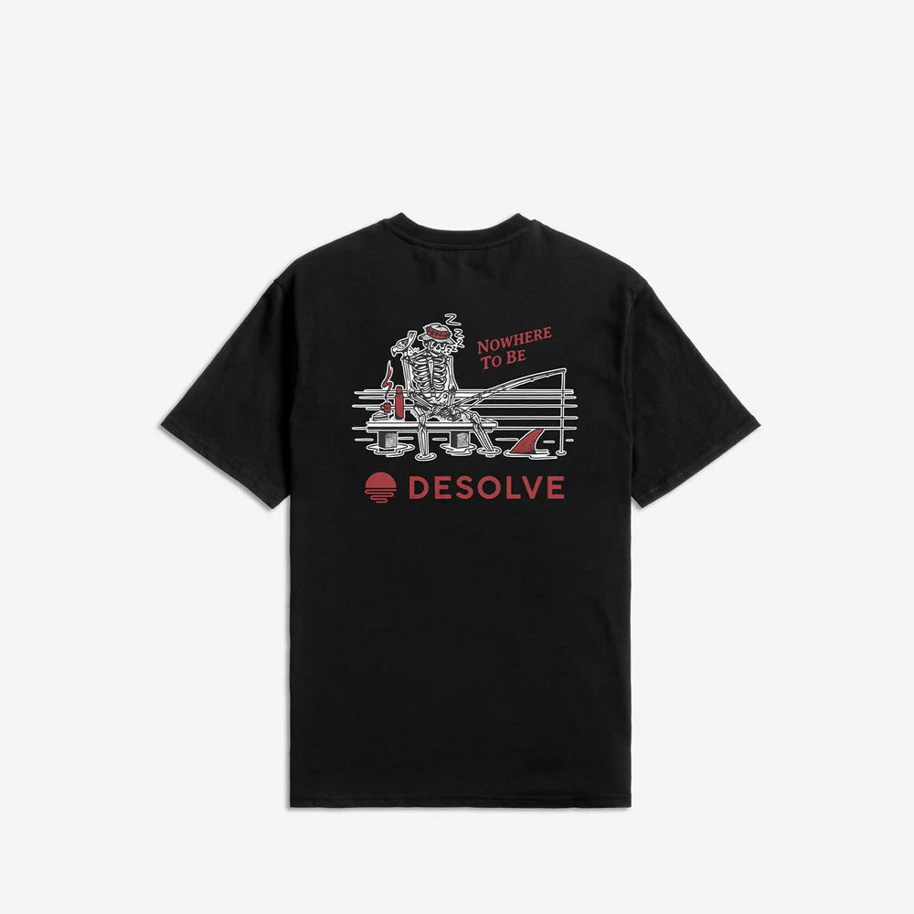 Desolve Mens Nowhere To Be Tee Black