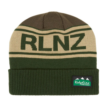 Ridgeline RLNZ Knitted Beanie (Olive)