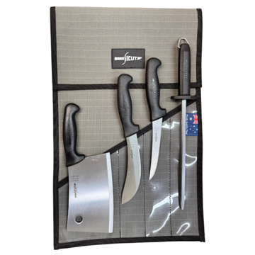 Sicut Chopper Knife Package Black Handle 4pk