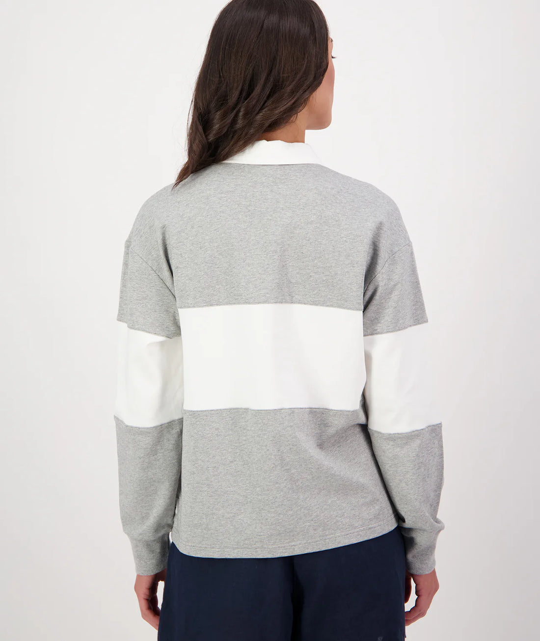 Swanndri Cameron Womens Rugby Top Grey/White
