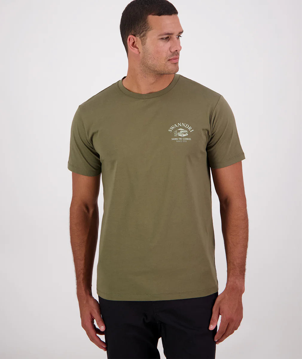Swanndri Clubbie T Shirt Mens Olive