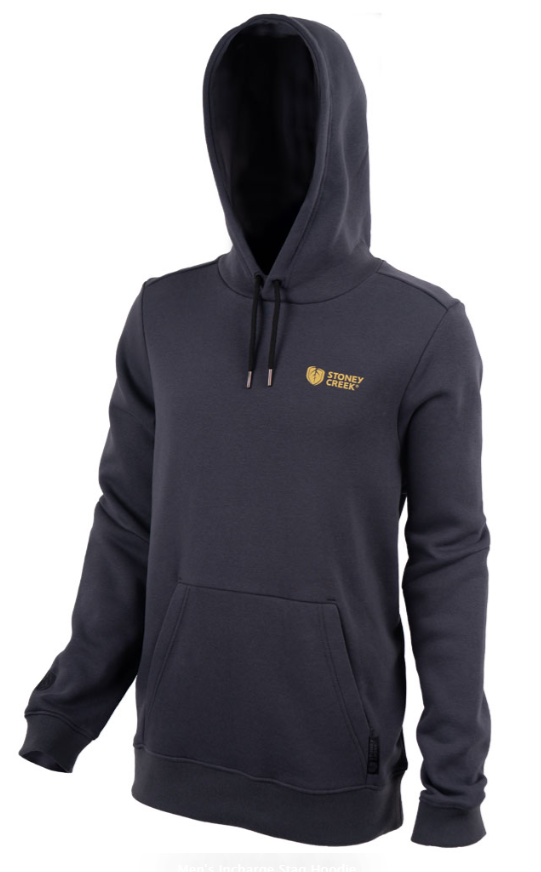 Stoney Creek Mens Incharge Stag Hoodie Dark Grey