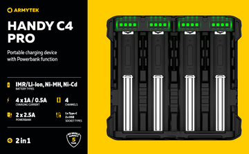 Armytek handy C4 Charger + PowerBank