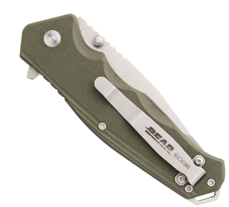 Bear Edge OD Green Sideliner Lock Knife