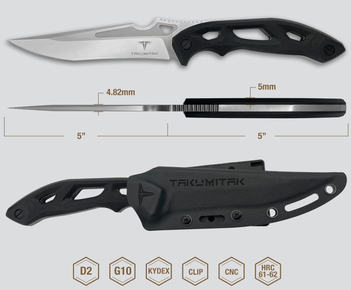 Takumitak Unhinged Silver Knife TKF209SL