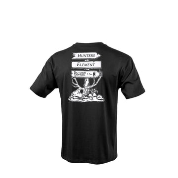 Hunters Elements Mens Sign Tee Black