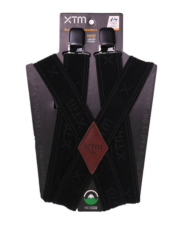 XTM Adult Braces Suspenders Black