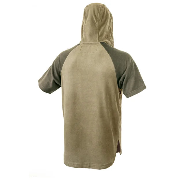 Hunters Element Mens Short Sleeve Whakarapu Hood Sand/Charcoal