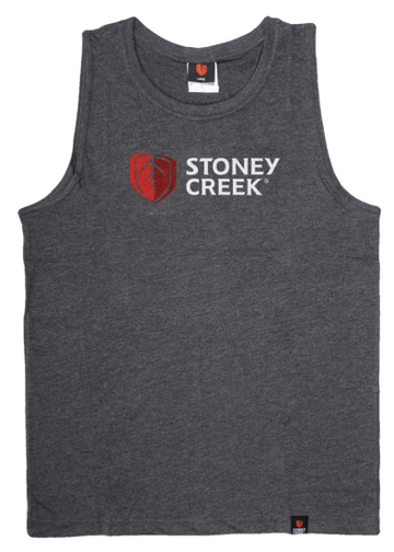 Stoney Creek Men's BBQ Singlet (Charcoal Marle)