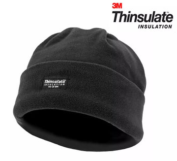 Beanie Fleece Black 3M Thinsulate Lining