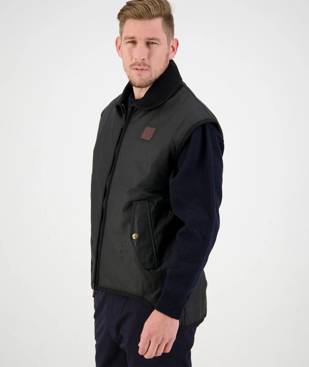 Swanndri Foxton Vest Wool Lined (Black)