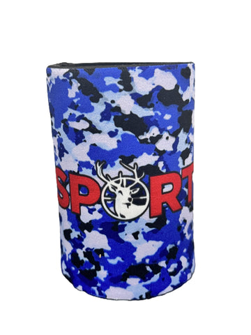Sports Hut Stubby Holder Blue Camo