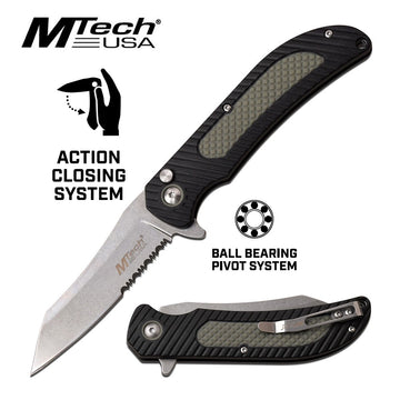 MTech Black Folding Knife | MT1041GY