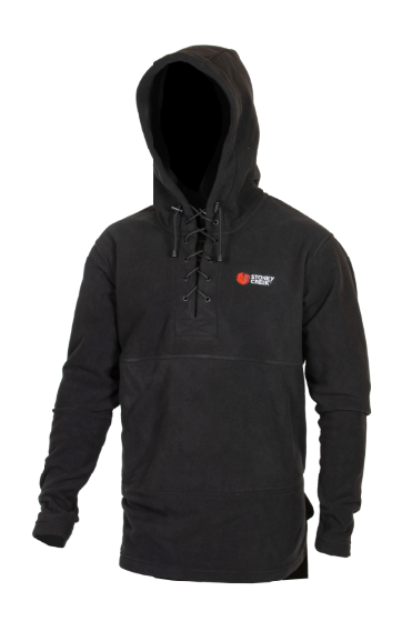 Stoney Creek Fleece Lace Up Hoodie (Black) - Main Image