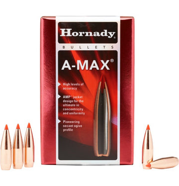 Hornady 30 Cal 168gr A-Max Projectiles (100pk)