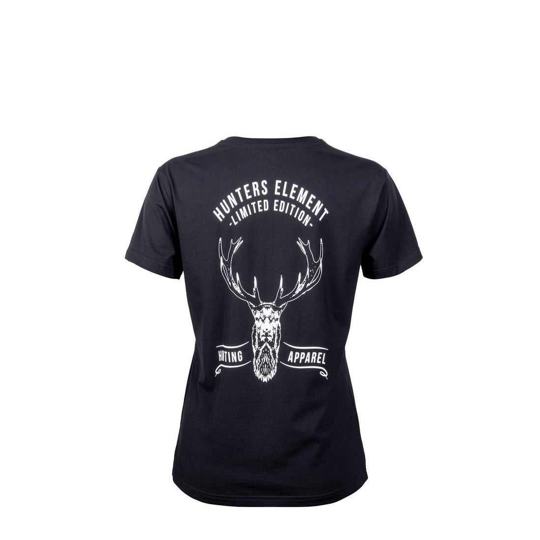 Hunters Element Women's Red Stag Tee (Black)