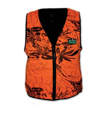 Ridgeline Zip Front Vest | Blaze Orange