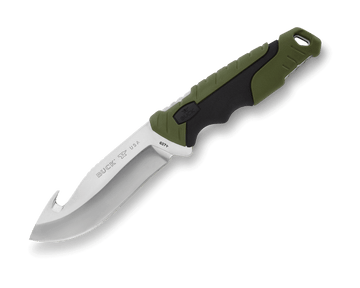 Buck Knife Pursuit Large Fixed Gut Hook (Green)