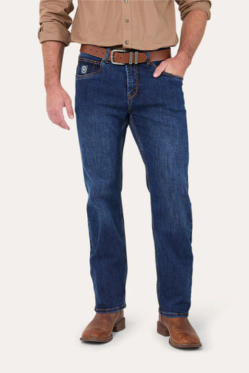 Ringers Western Muster Mens Slim Straight Fit Mid Rise Jeans