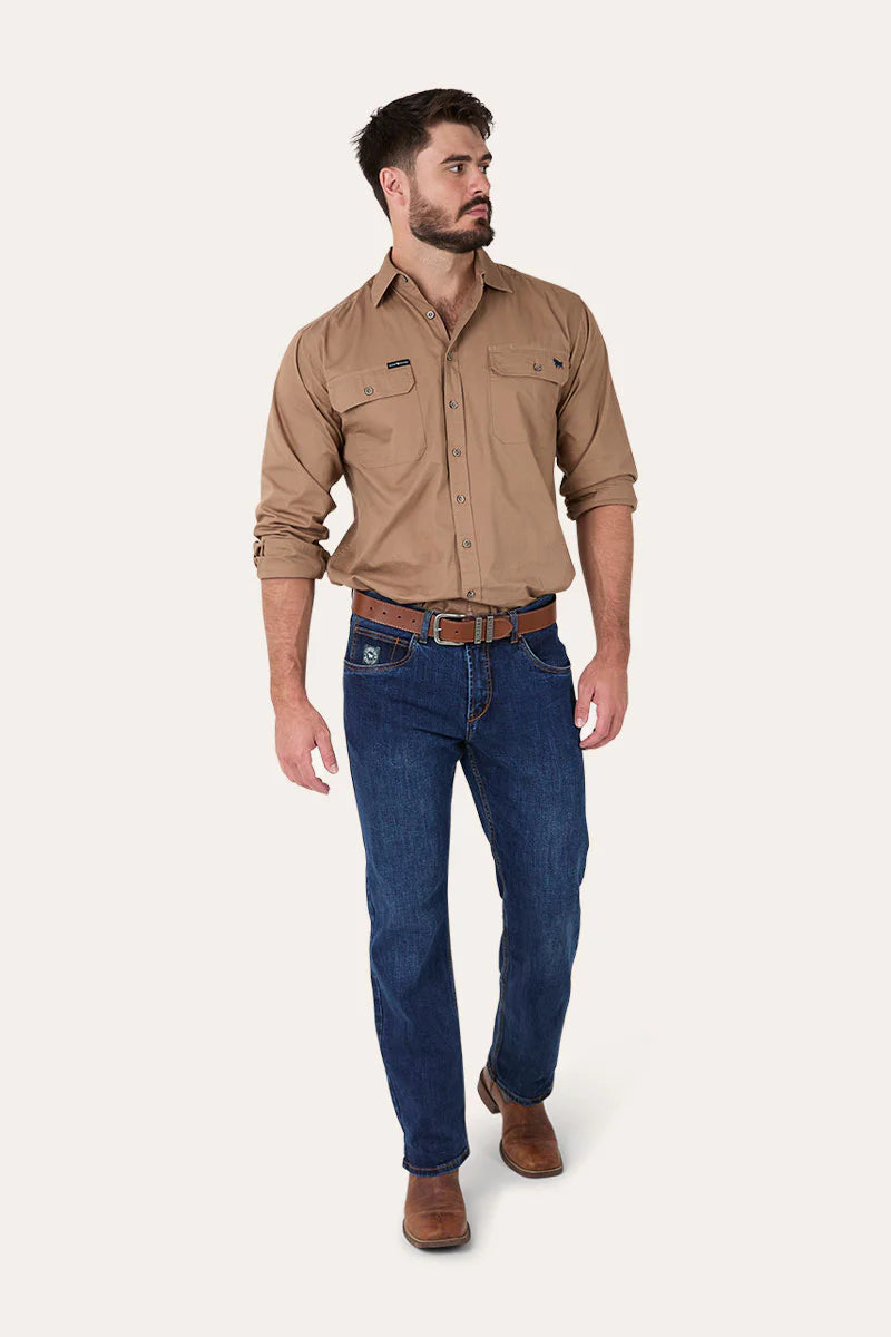 Ringers Western Muster Mens Slim Straight Fit Mid Rise Jeans