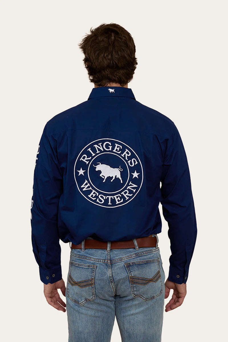 Ringers Western Mens Hawkeye Half Button Work Shirt