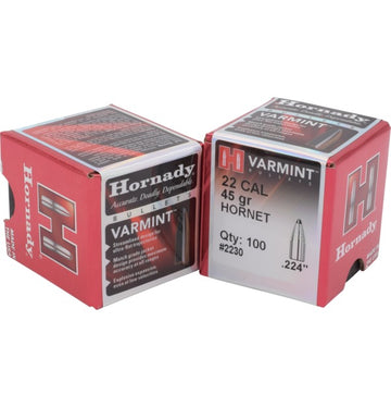 Hornady 22 Cal 45gr Hornet Projectiles (100pk)