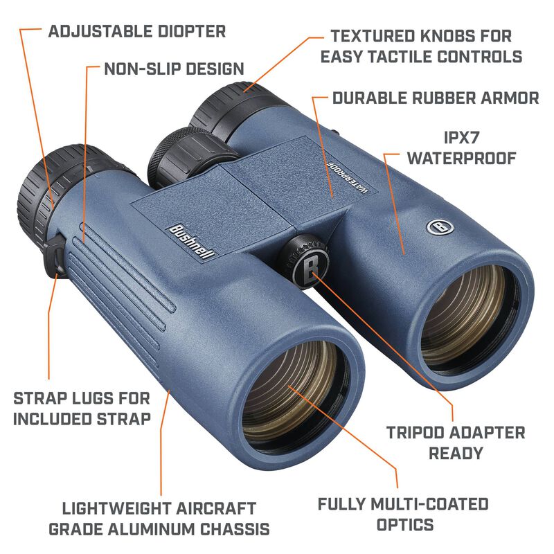 Bushnell H20 10x42 Waterproof Dark Blue Binocular