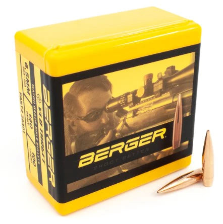 Berger 6.5mm 140gr VLD Target 100pk
