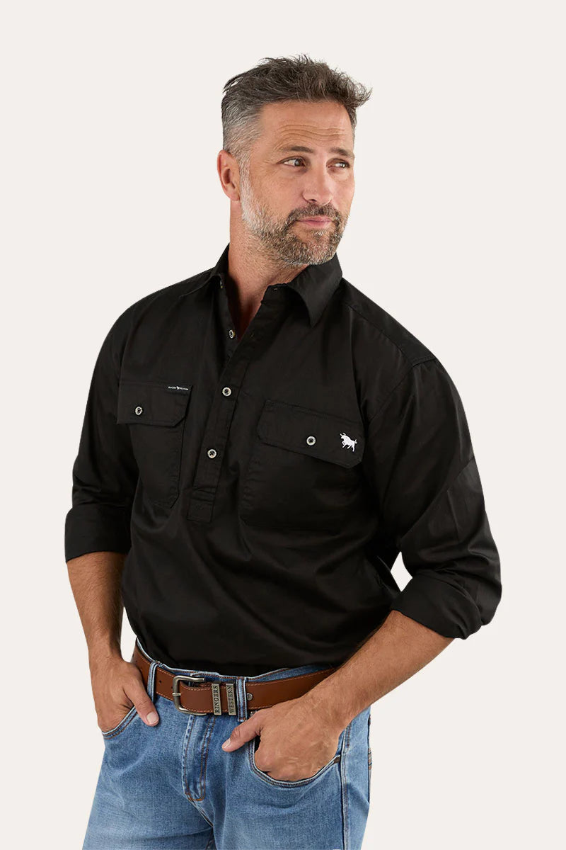 Ringers Western King River Mens Half Button Work Shirt
