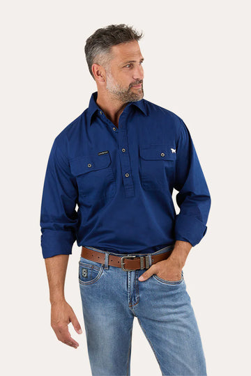 Ringers Western King River Mens Half Button Work Shirt