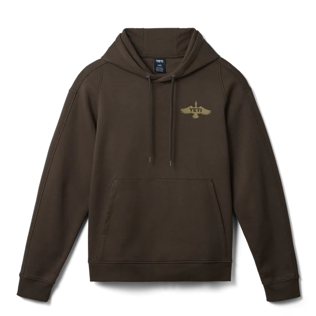 Yeti Fleece Hoodie Wetlands Brown
