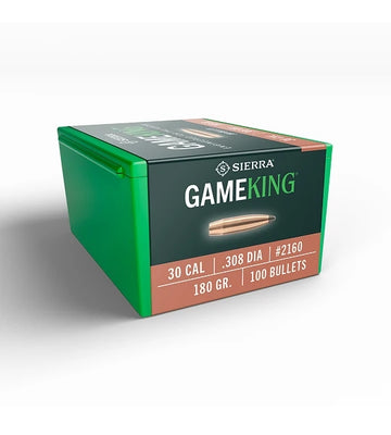Sierra Gameking 30cal 180gr Projectiles