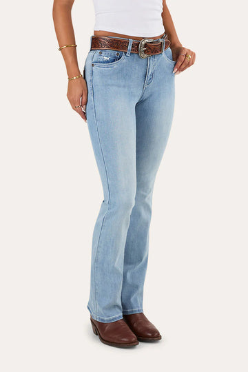 Ringers Western Katherine Cowgirl Womens Mid Rise Bootleg Jeans