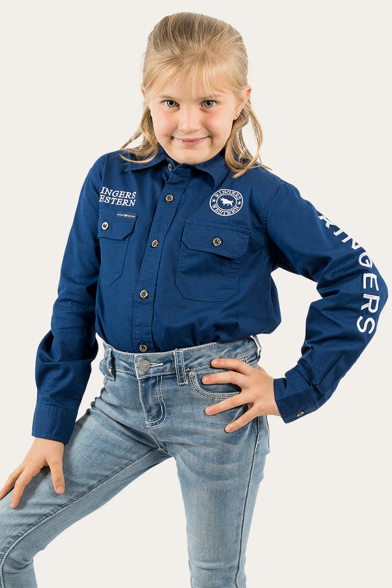 Ringers Western Jackaroo Kids L/S Full Button Embroided Workshirt