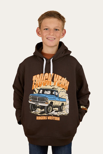 Ringers Western Truck Yeah Kids Oversized Pullover Hoodie
