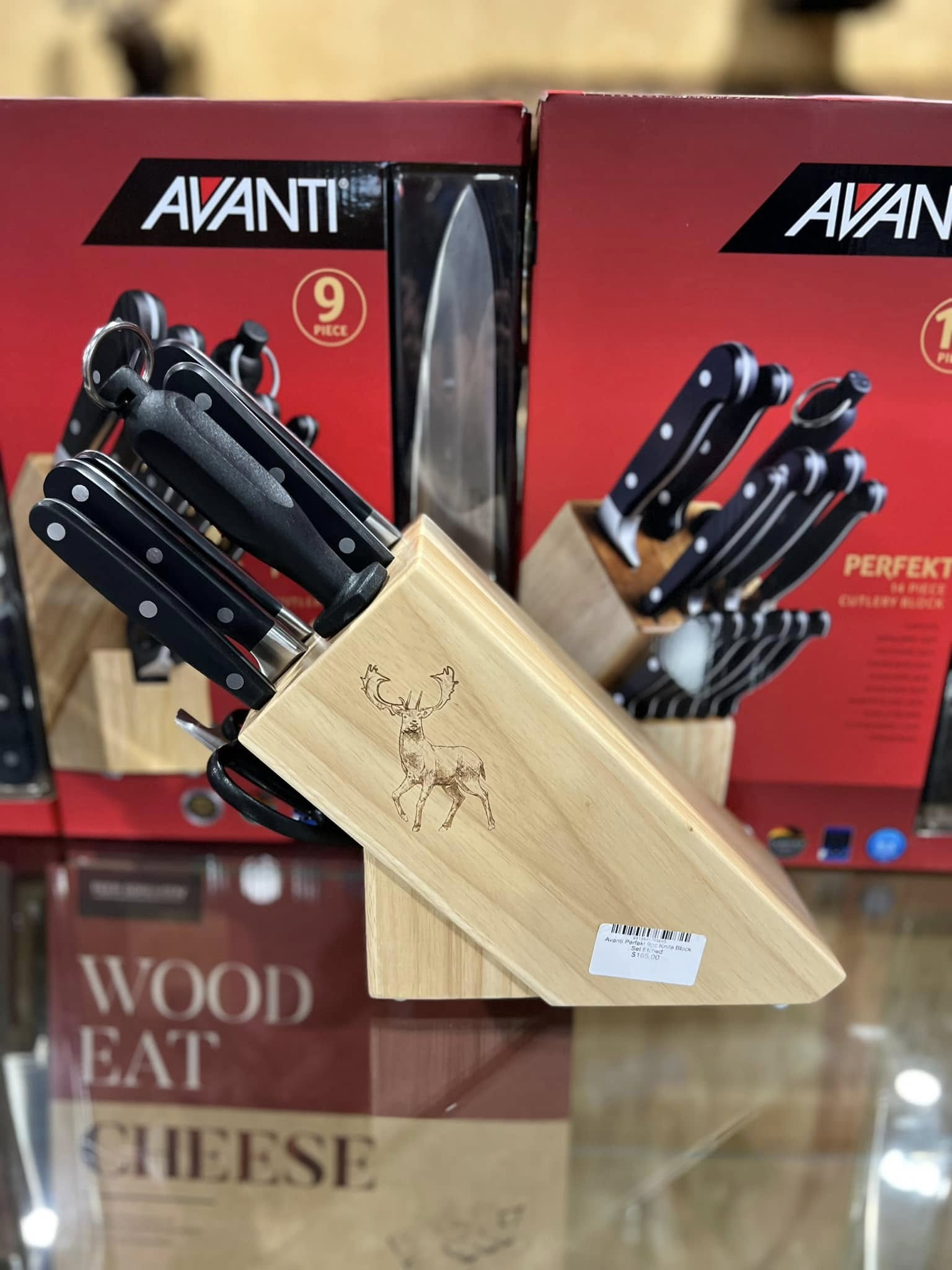 Avanti Perfekt 9pc Knife Block Set Etched