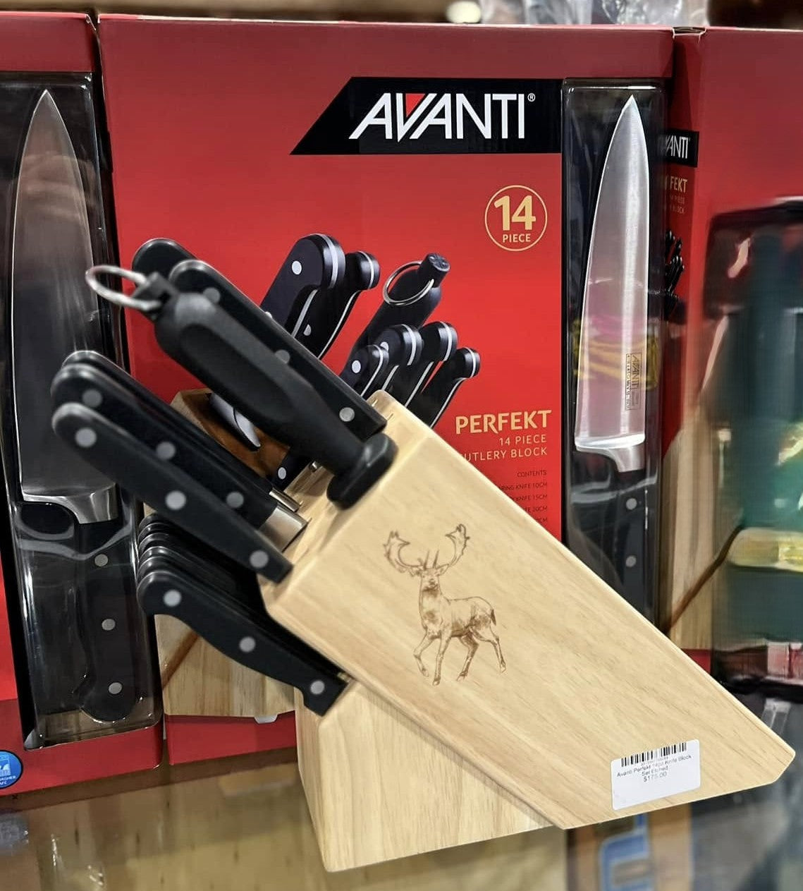 Avanti Perfekt 14pc Knife Block Set Etched