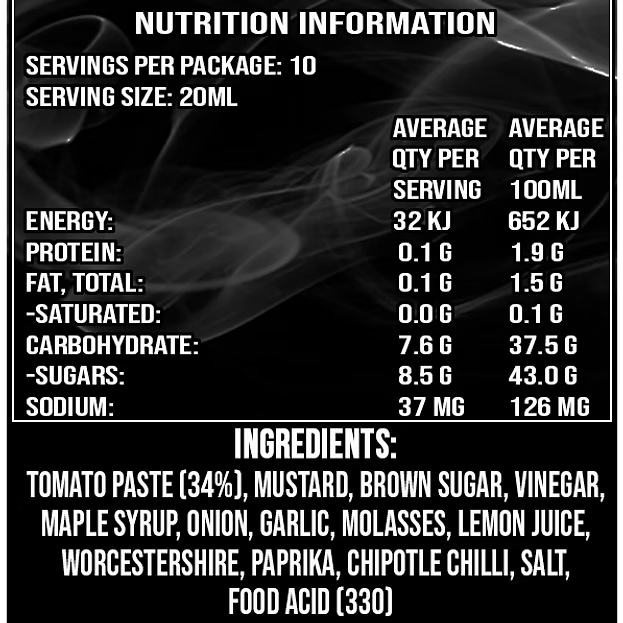 Uncle Mungo's Chipotle BBQ Sauce 3/10 Heat
