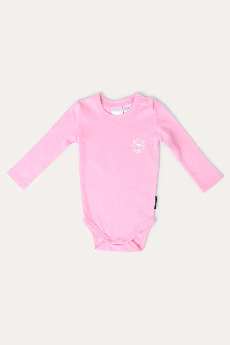 Ringers western lil Rascal Babies Signature Bull LS Romper